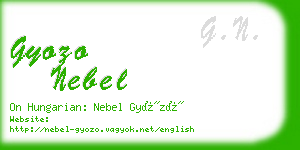 gyozo nebel business card